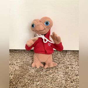 Universal Studios Extra Terrestrial E.T. Red Hoodie 6" Plush Keychain